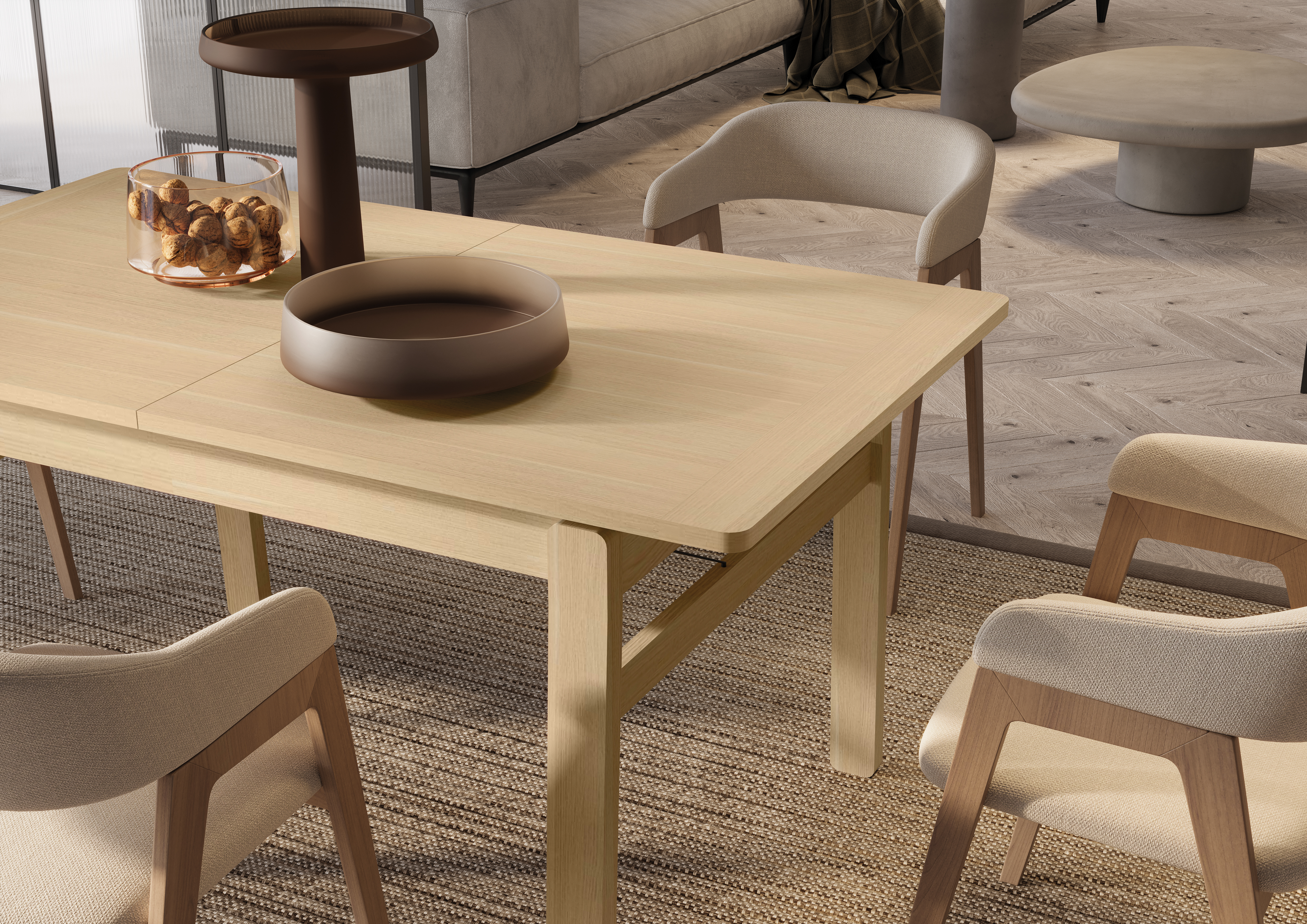 Ausziehbarer Esstisch Lenart PLOT PT-01